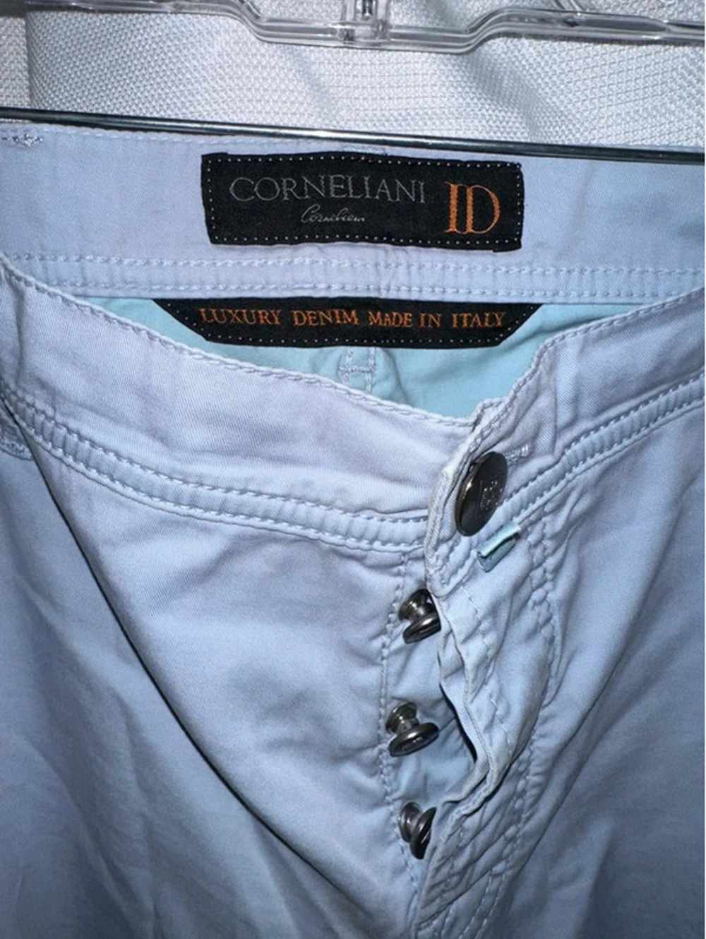 Corneliani ID Luxury Denim Trousers Italian Mens Pants 35 - Picture 4 of 16